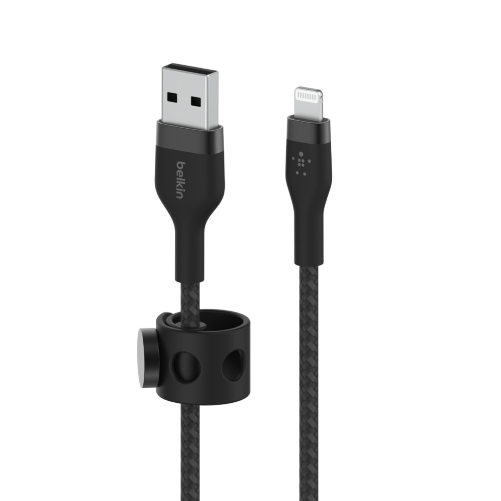  - Cable USB-A a Ligthing 1mt  Pro Flex Belkin Negro 2