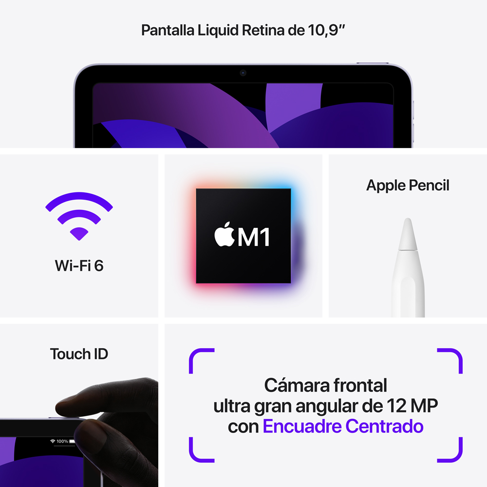  - iPad Air 5 10.9 WiFi + Cellular 256 GB purpura 7