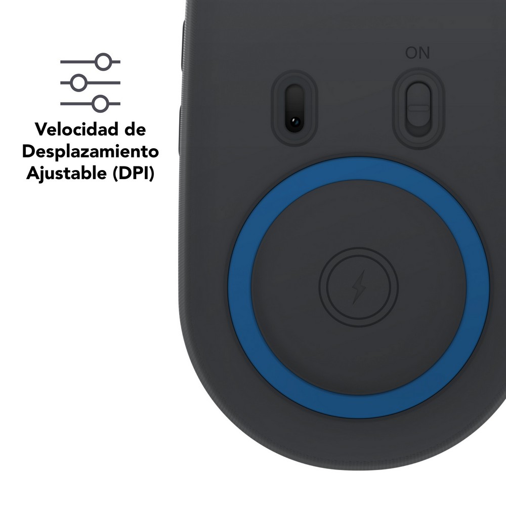  - Mouse Pro + Base de carga inalámbrica ZAGG con tecnología Qi y puerto USB-C - Carbón 7