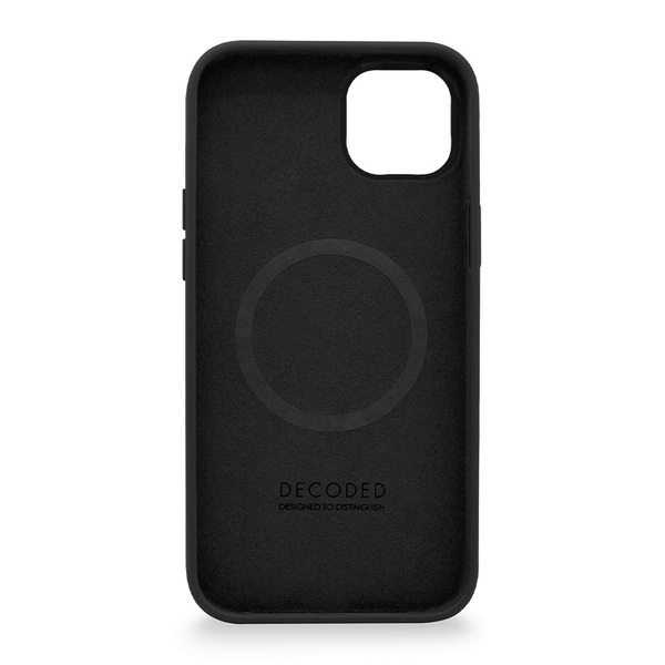  - Funda silicona con MagSafe para iPhone 14 Decoded negra 2