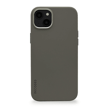 Funda silicona con MagSafe para iPhone 14 Decoded olive