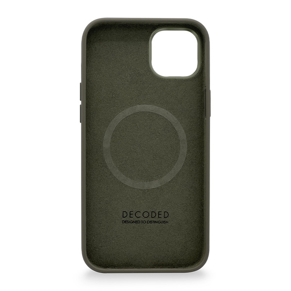  - Funda silicona con MagSafe para iPhone 14 Decoded olive 2