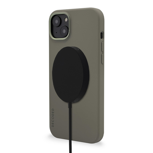  - Funda silicona con MagSafe para iPhone 14 Decoded olive 4