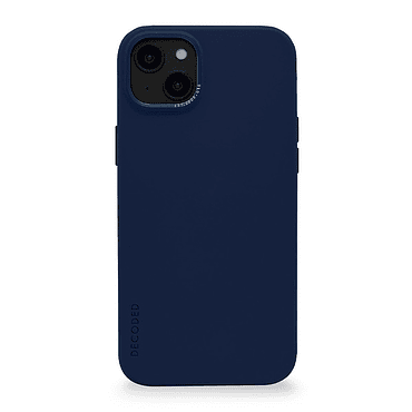 Funda silicona con MagSafe para iPhone 14 Decoded navy