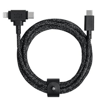 Cable USB-C a multipuerto Lightning/USB-C 1.8 Mt Belt Native Union Cosmos