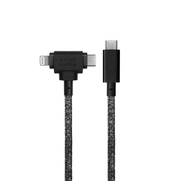  - Cable USB-C a multipuerto Lightning/USB-C 1.8 Mt Belt Native Union Cosmos 2