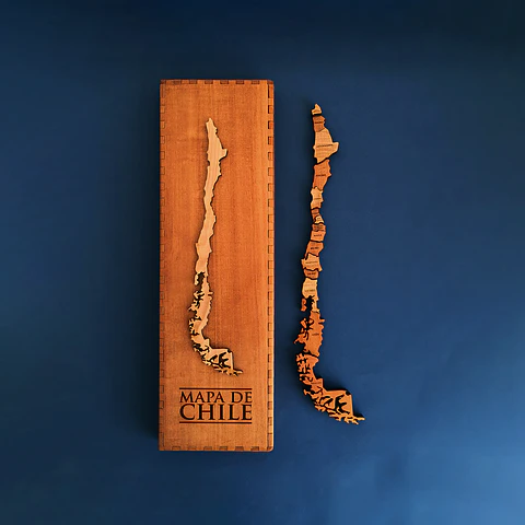 Mapa de Chile Madera Nativa