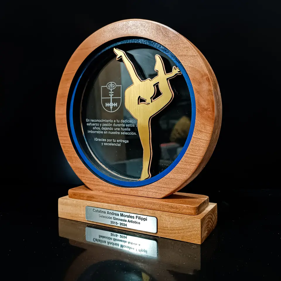 Galvano madera circular 1