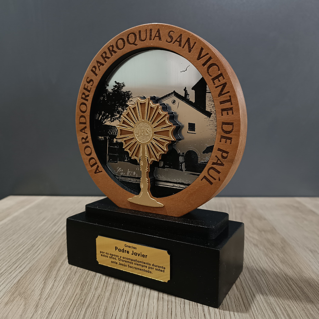 Galvano Circular Metalizado 2