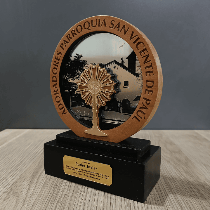 Galvano Circular Metalizado 2