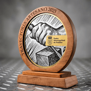 Galvano Circular Metalizado