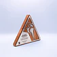 Trofeo Triangular de Madera Nativa - Miniatura 1