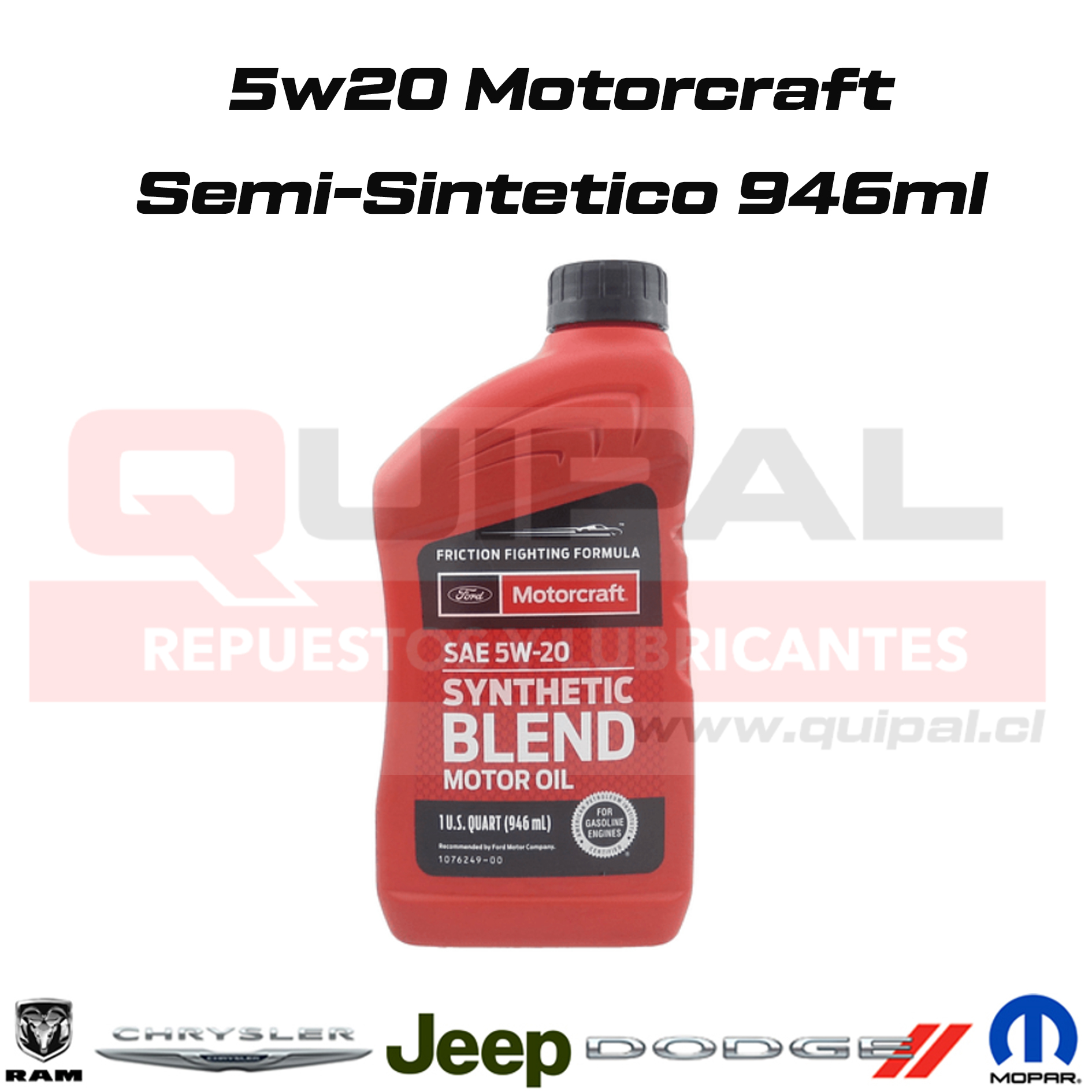 5w20 Motorcraft Semi-Sintético 946ml