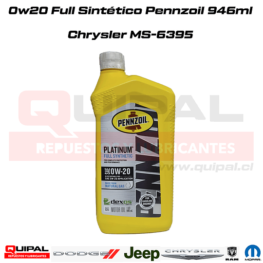 0w20 Pennzoil Full Sintético 