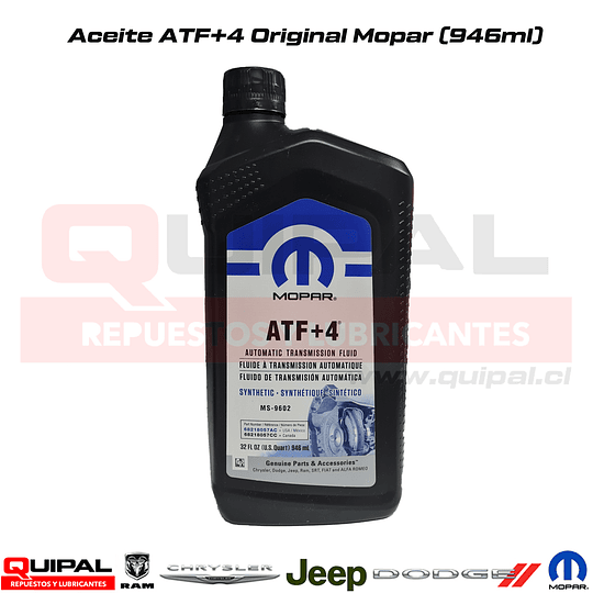Aceite ATF+4 Original Mopar 946ml