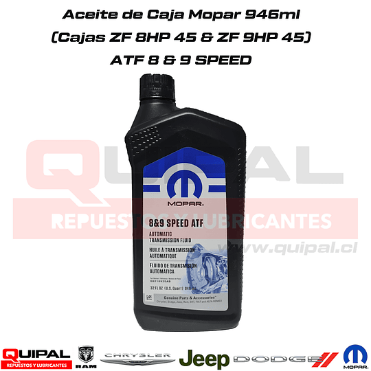 Aceite ATF 8 & 9 Speed Original Mopar