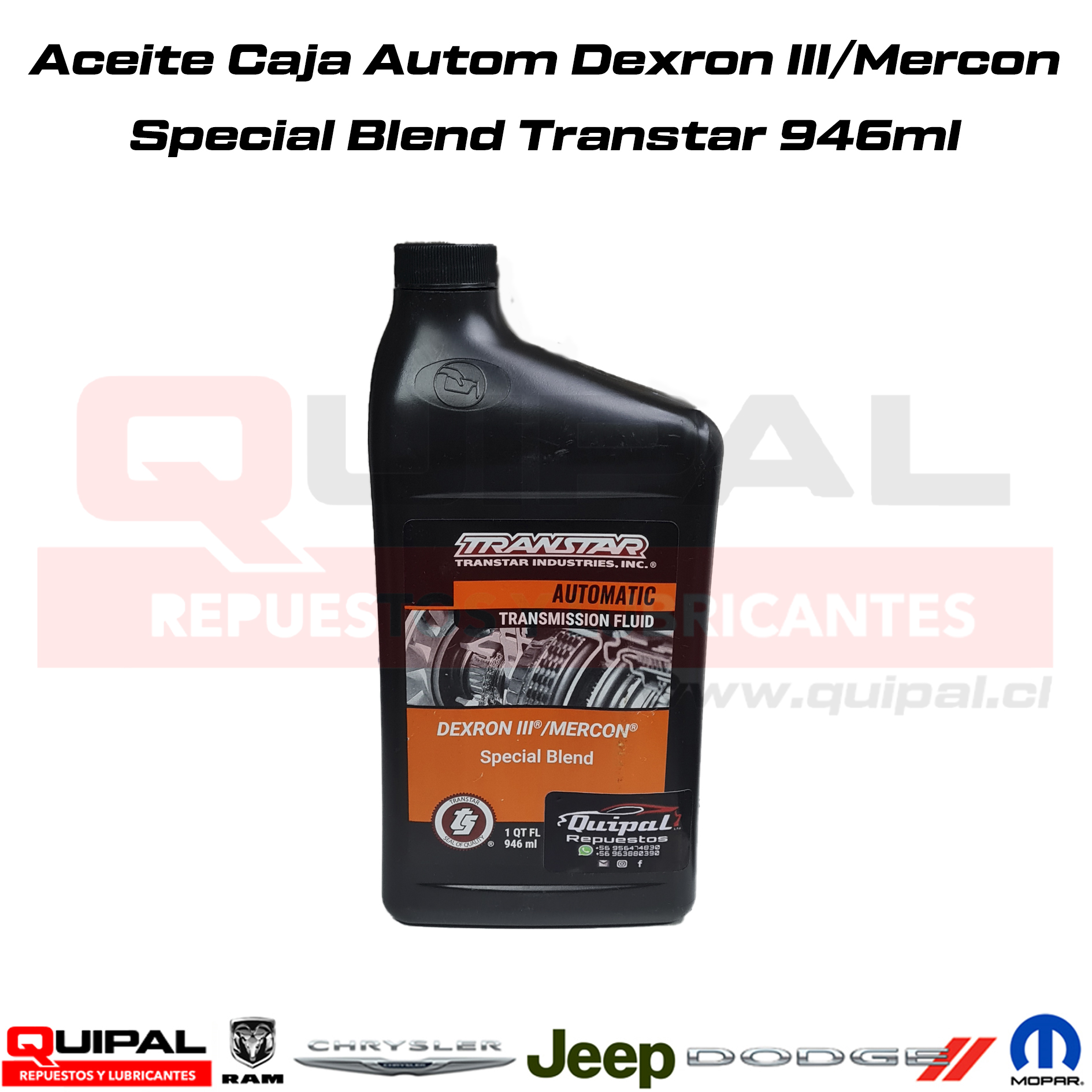 Aceite Caja Autom Dexron III 946ml