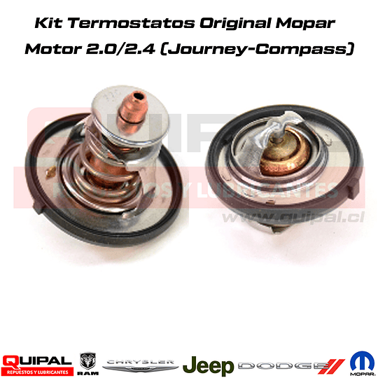 Kit de Termostatos Original Mopar Compass, Journey, Caliber 2.0/2.4 2007-2016