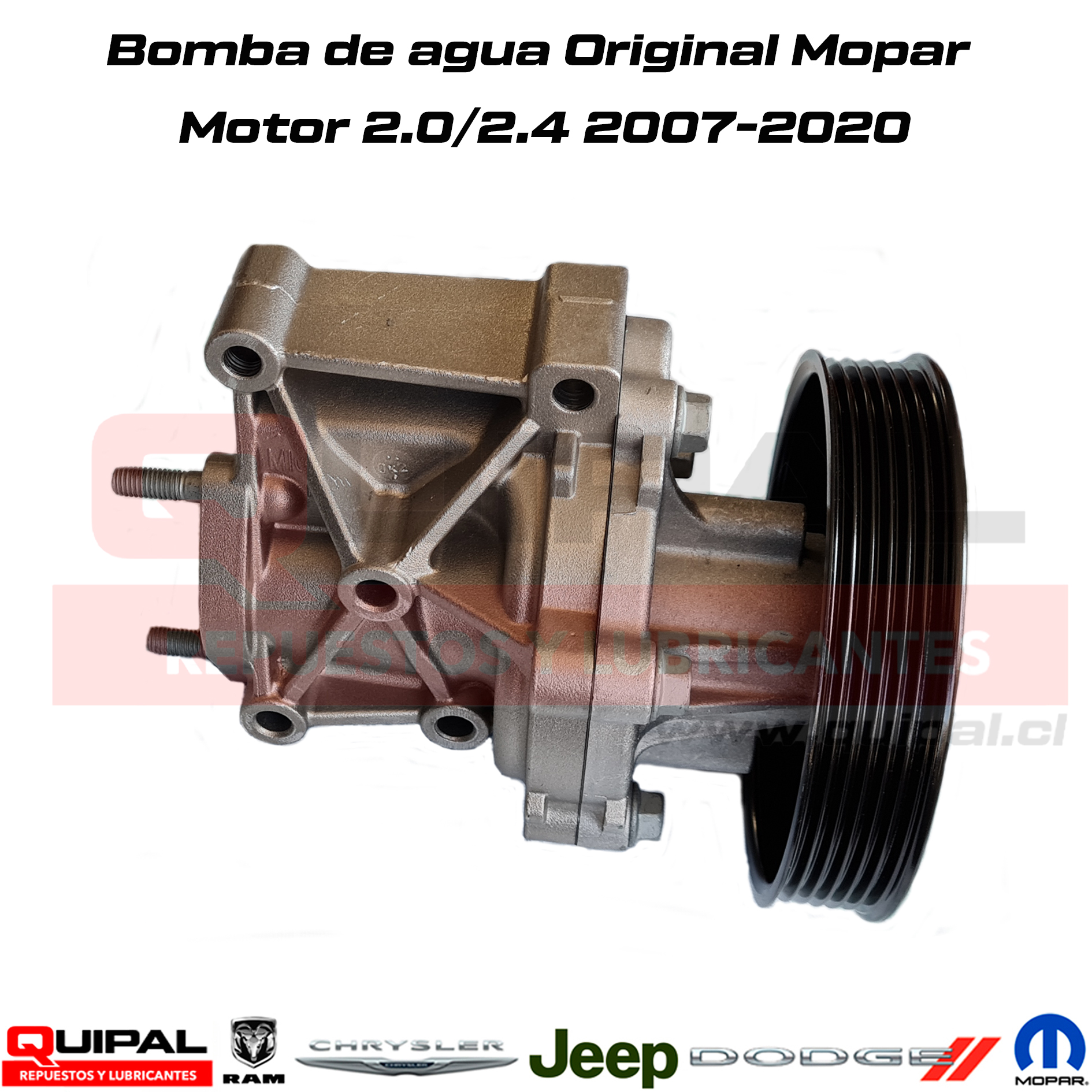 Bomba de Agua Original Mopar (incluye Polea)