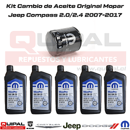 Kit cambio de aceite Original Mopar Jeep Compass 2.0/2.4 2007-2017