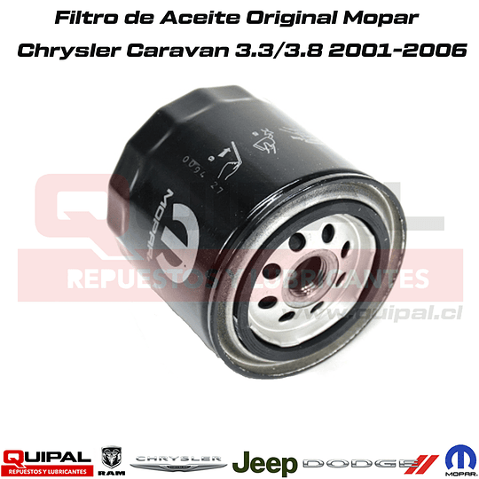 Filtro de Aceite Mopar Chrysler Caravan 3.3/3.8 2001-2006