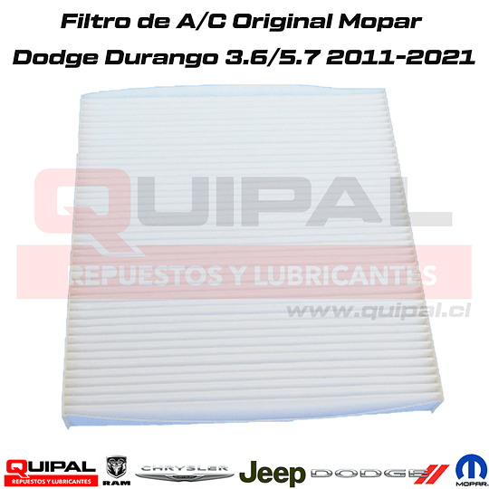 Filtro de A/C Original Mopar Dodge Durango 3.6/5.7 2011-2021
