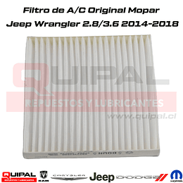 Filtro de A/C Original Mopar Jeep Wrangler 2.8/3.6 2014-2018