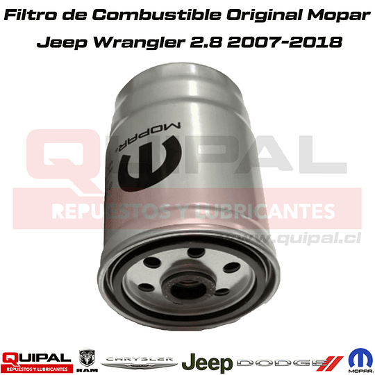 Filtro de Combustible Original Mopar Jeep Wrangler 2.8 2007-2018
