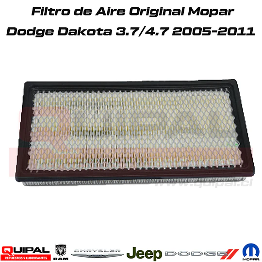 Filtro de Aire Original Mopar Dodge Dakota 3.7/4.7 2003-2012