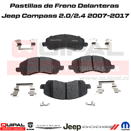 Pastillas de freno delanteras Jeep Compass 2.0/2.4 2007-2017