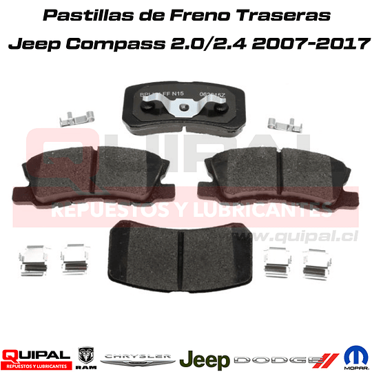 Pastillas de freno traseras Jeep Compass 2.0/2.4 2007-2017