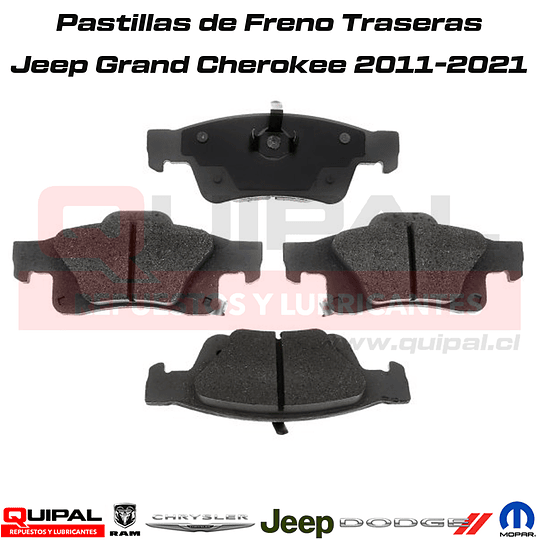 Pastillas de Freno Traseras Jeep Grand Cherokee 2011-2021