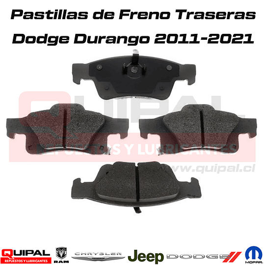 Pastillas de freno traseras Dodge Durango 2011-2021
