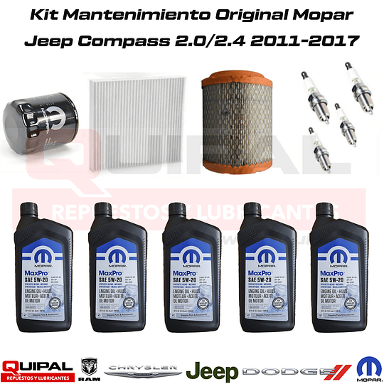 Kit Mantenimiento Original Mopar Dodge Caliber 2.0/2.4 2011-2012
