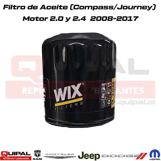 Filtro de Aceite Compass, Journey, Caliber 2007-2017 