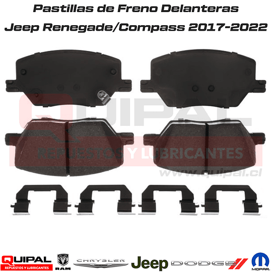 Pastillas Freno Delanteras Jeep Renegade/ Jeep Compass 17-22