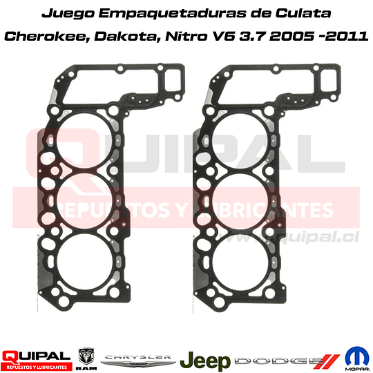 Juego Empaquetaduras Culata V6 3.7 (Dakota, Nitro, Cherokee) 05-12