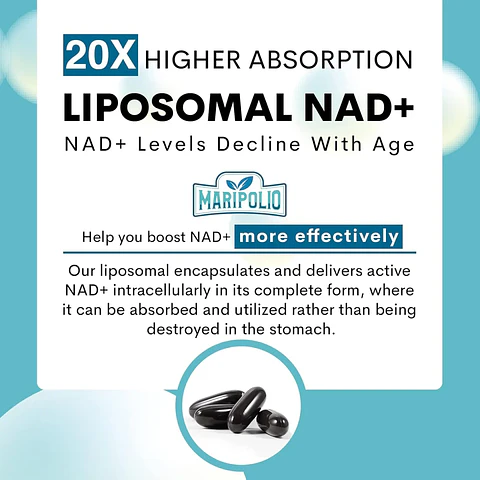  NAD+ LIPOSOMAL NICOTINAMIDA 1000MG 60 CAPSULAS MARIPOLIO