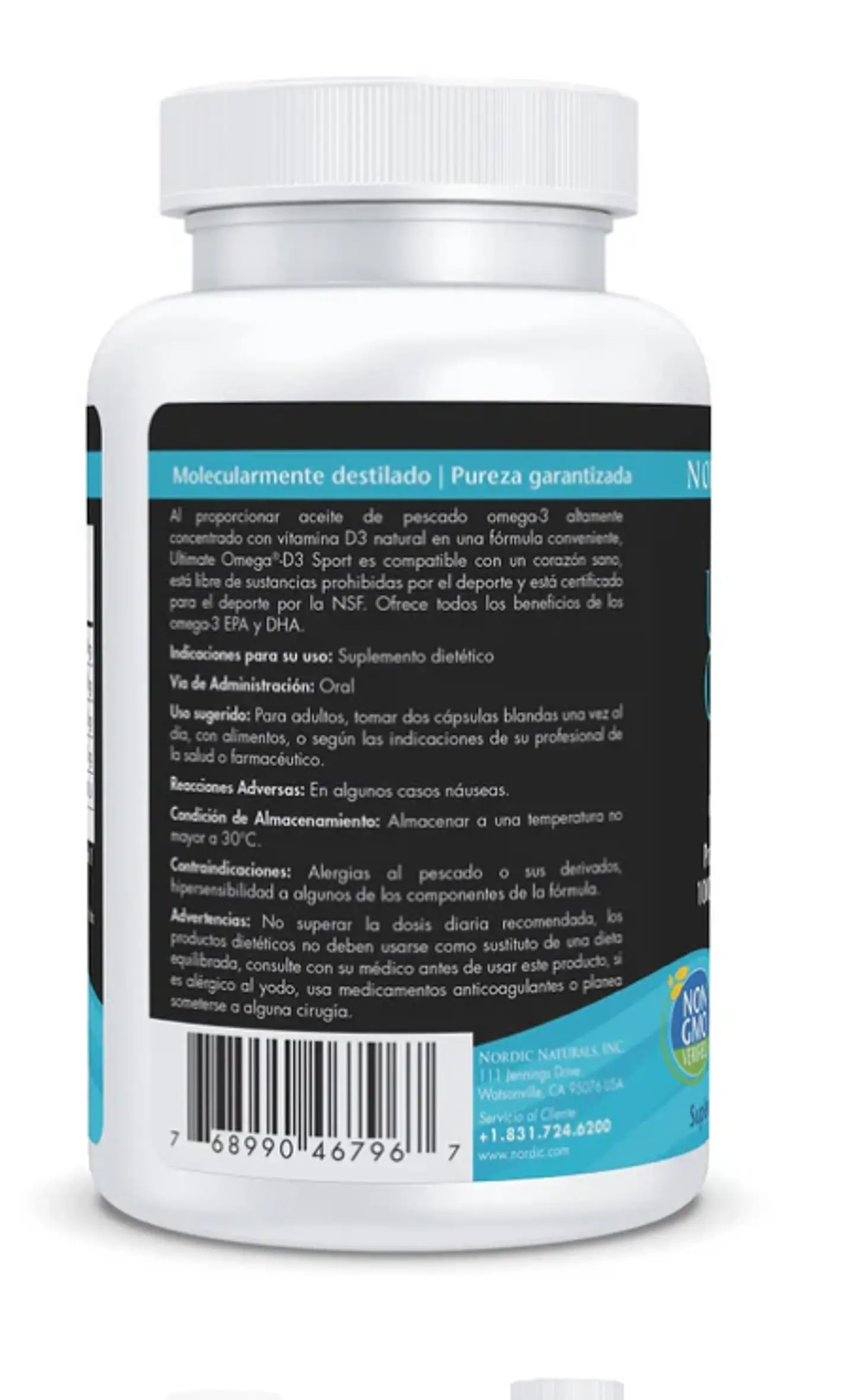 Ultimate Omega-D3 Sport 60 cápsulas- NORDIC NATURALS 2