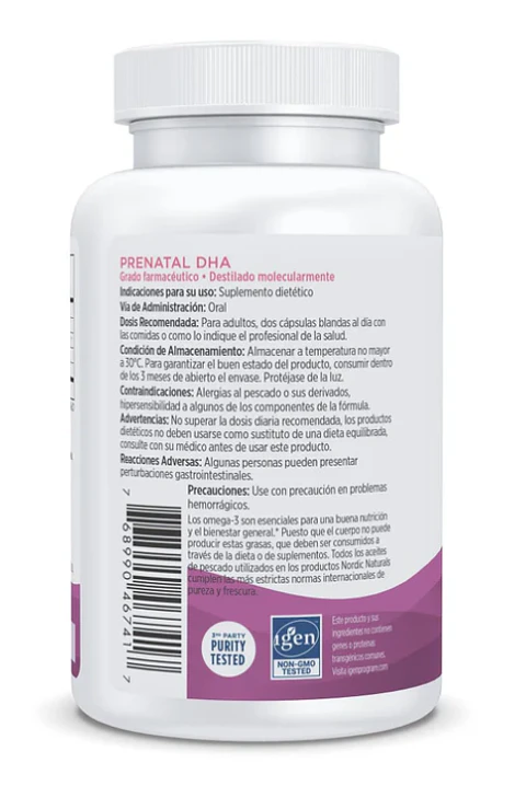 Prenatal DHA 90 CAPSULAS - NORDIC NATURALS