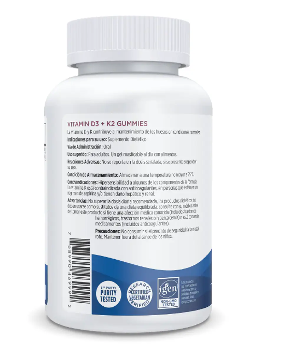 Vitamin D3 +K2 Gummies 60 CAPSULAS - NORDIC NATURALS 3