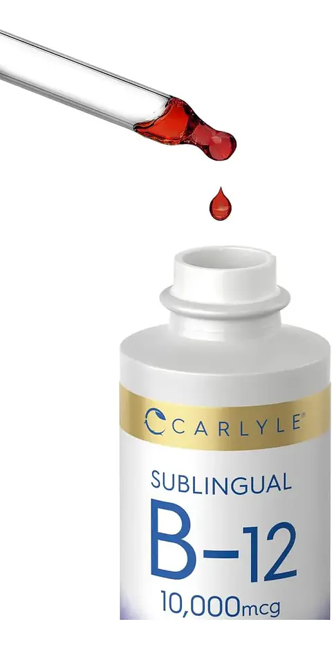 Vitamina B12 Sublingual Liquida 10,000 Mcg Sabor A Bayas
