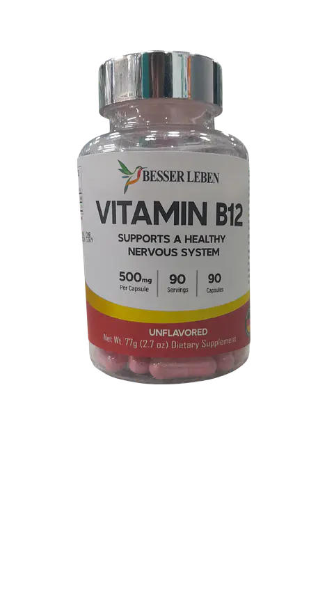 VITAMIN B12 90 CÁPSULAS-BESSER LEBEN