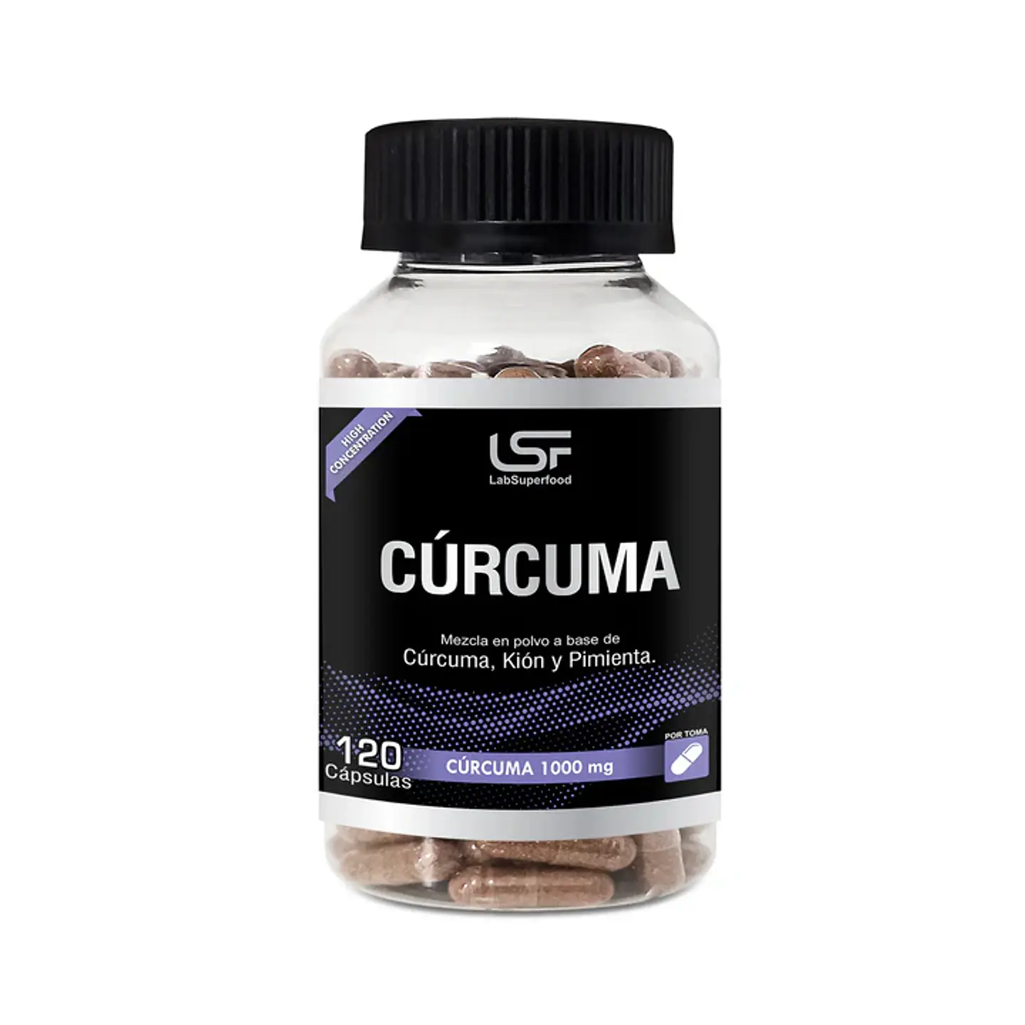 Cúrcuma, kión y pimienta - 120 cápsulas 1