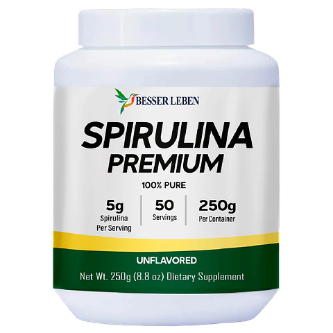 SPIRULINA PREMIUM 100% PURO  BESSER LEBEN ALEMÁN
