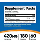 Nutricost Malato Magnesio 180 Capsulas  - Miniatura 3