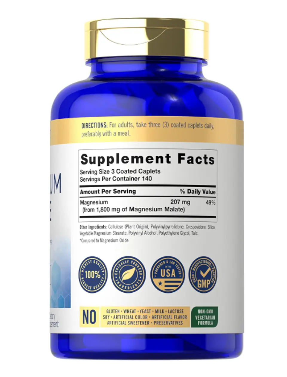 Carlyle Malato de magnesio  1800 mg  420 comprimidos recubiertos 2