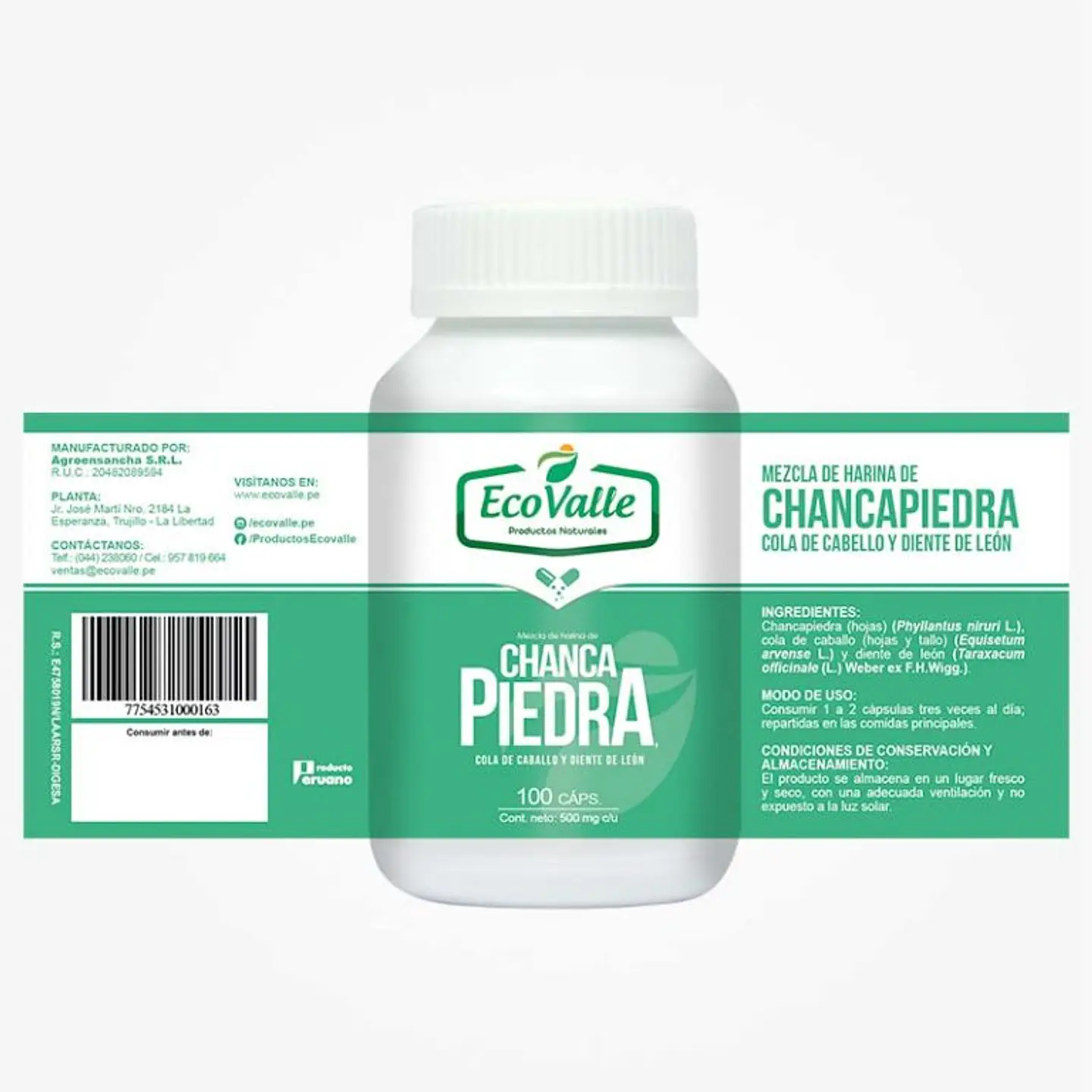 Chancapiedra Cápsulas x 500mg – 100caps 2