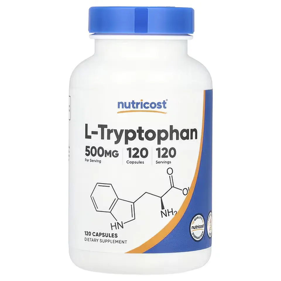 Nutricost, L-triptófano, 500 mg, 120 cápsulas 1