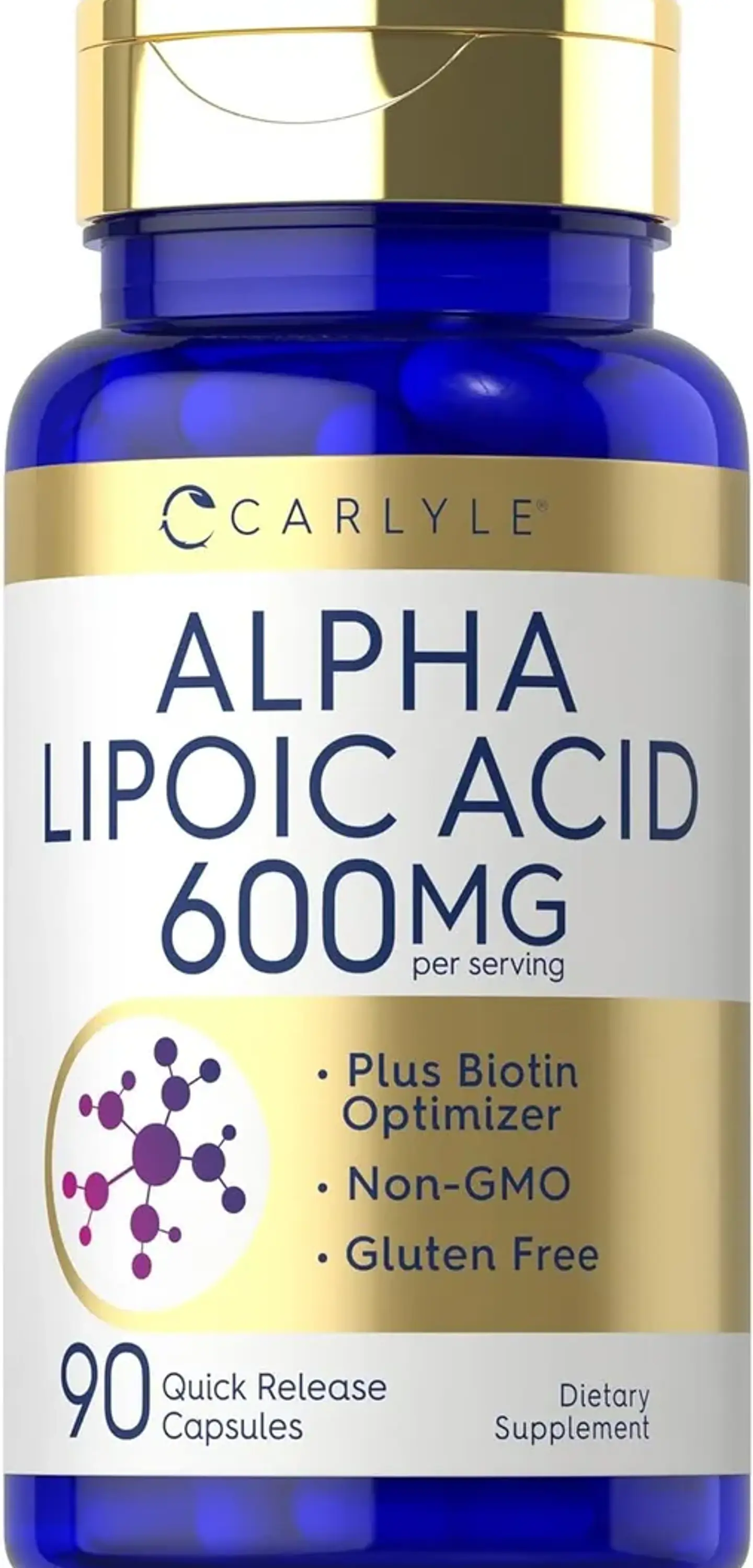 Alpha Lipoic Acid 600 Mg X 90 Caps - Carlyle 1